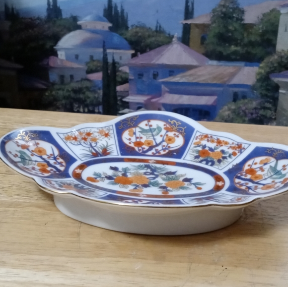 Vintage Asian Imari Oval Dish Andrea by Sadek&Oval Casserole Both Made Japan.🍜 - Picture 2 of 15